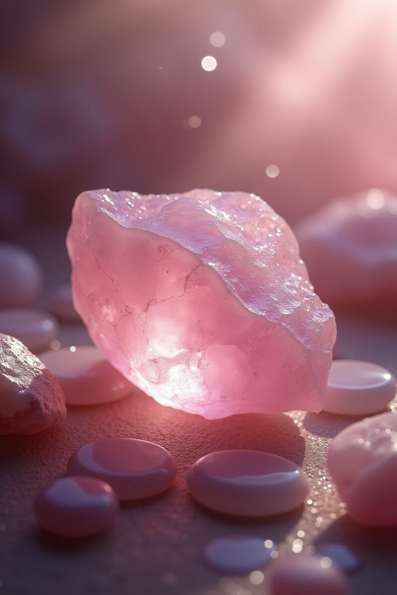 rose quartz stone for love