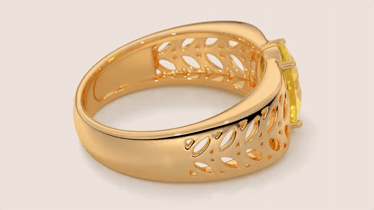 yellow sapphire ring